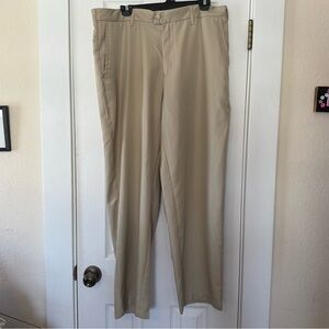 Tourmax Khaki Golf Pants 36x30 Beige Performance Flat Front Lightweight Men’s